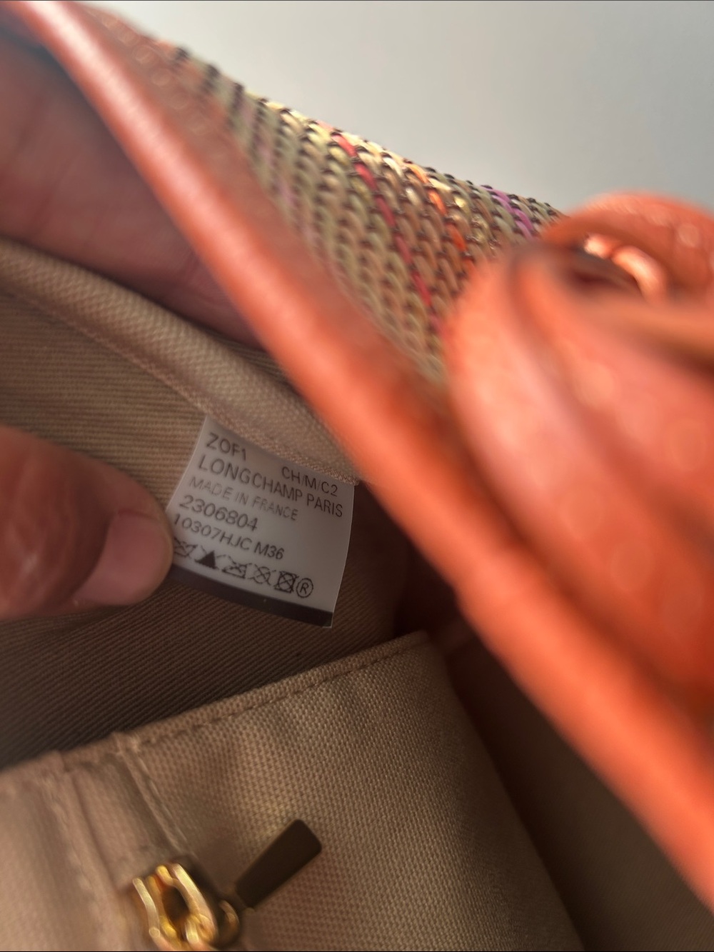 Longchamp Le Pliage Collection Basket Bag Rainbow - Picture 12 of 15